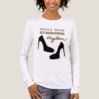 heels high standars higher Tri-Blend shirt