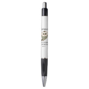 Heenieder die Bijbel verteert met Owl Pen