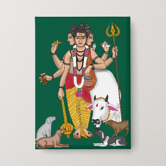 Heer Dattatreya  Button (Voorkant)