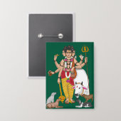Heer Dattatreya  Button (Voorkant / Achterkant)