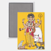 Heer Dattatreya Magneet (Voorkant / Achterkant)