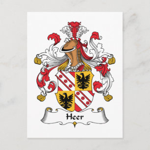 Heer Family Crest Briefkaart