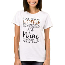 Heer geef me Coffee en Wijngebed t-shirt aan shirt