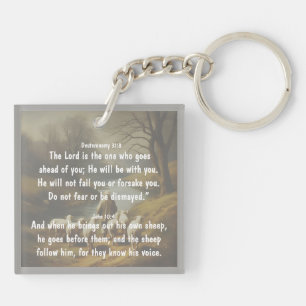 Heer Goede Herder Ga Voor U Bijbel Schrift Sleutelhanger