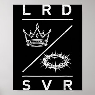 Heer Heiland Kroon Christelijke God Jezus Bijbel M Poster