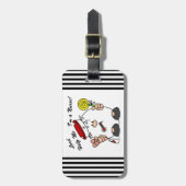 Heer help me Ik ben een verpleegster Bagagelabel (Voorkant verticaal)