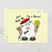 Heer help me Ik ben een verpleegster Briefkaart (Voorkant / Achterkant)