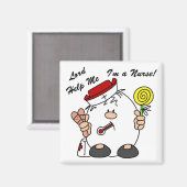 Heer help me Ik ben een verpleegster Magneet (Voorkant / Achterkant)