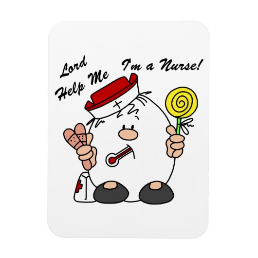 Heer help me Ik ben een verpleegster Magneet (Verticaal)
