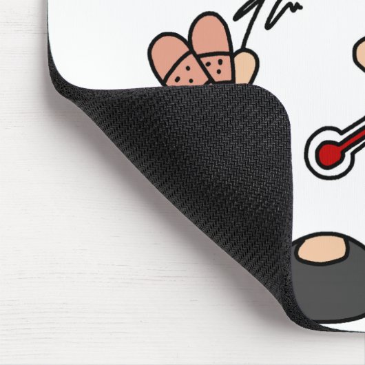 Heer help me Ik ben een verpleegster Muismat (Hoek)