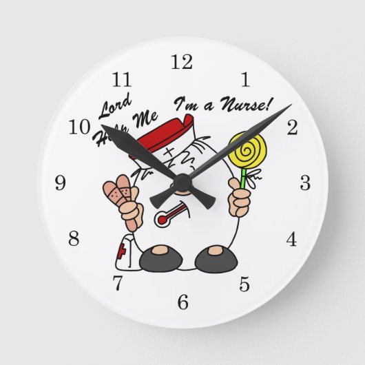 Heer help me Ik ben een verpleegster Ronde Klok (Voorkant)