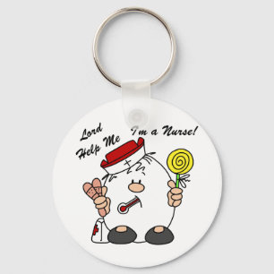 Heer help me Ik ben een verpleegster Sleutelhanger