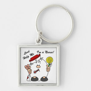 Heer help me Ik ben een verpleegster Sleutelhanger
