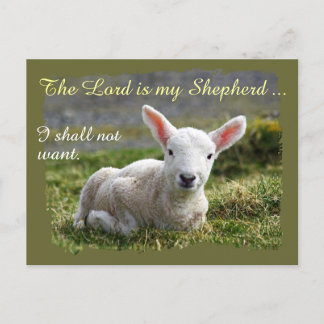 Heer is mijn Herder Psalm 23 Volledige Versie Briefkaart