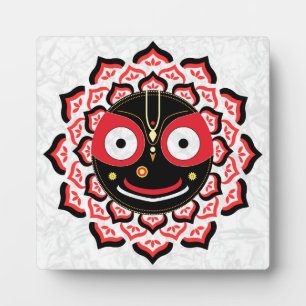 Heer Jagannath Gezicht Chakra Hindoe God Fotoplaat