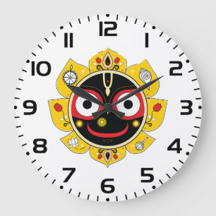 Heer Jagannath Gezicht Hindoegod Spiritualiteit Grote Klok