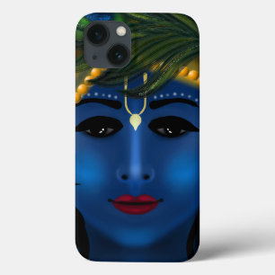 Heer Krishna blauwe aantrekkelijke - Hare Krishna iPhone 13 Hoesje