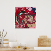 HEER ROZE POSTER (Keuken)