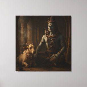 Heer Shiva Canvas Afdruk