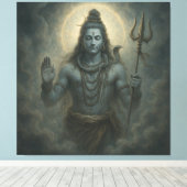 Heer Shiva Canvas Afdruk (Insitu (Houten vloer))