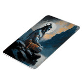 Heer shiva mediteren, housewarming, geschenk, idee magneet (Linkerzijde)