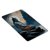 Heer shiva mediteren, housewarming, geschenk, idee magneet (Rechterzijde)