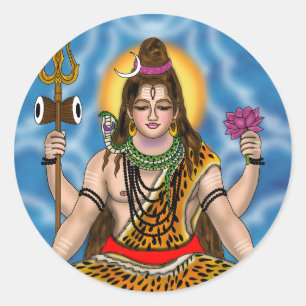 Heer Shiva Ronde Sticker