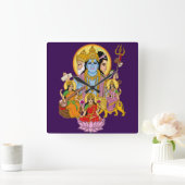 Heer Trinity Wandklok Vierkante Klok (Huis)