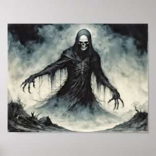 Heer van de Dood die zielen oogst Poster