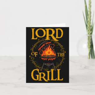 Heer van de grill bbq papa nerd vader grappige vad kaart
