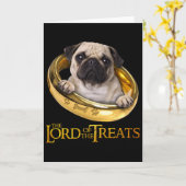 Heer Van De Snoepjes - Grappige En Schattige Pug P Kaart (Gele Bloem)