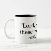 Heer, wat maakt deze stervelingen zo gek - Shakesp Tweekleurige Koffiemok (Links)