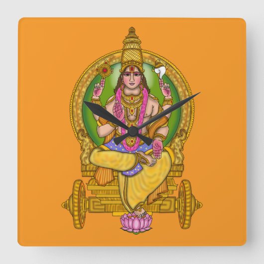 Heer Zon (Surya) Astrologie Klok (Voorkant)