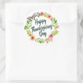 Heerlijk Bloemen Happy Thanksgiving | Sticker Seal (Tas)