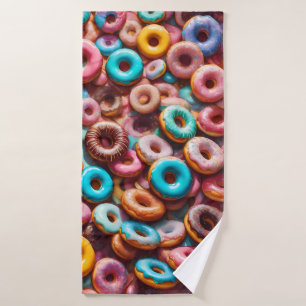 Heerlijk donut patroon badhanddoek