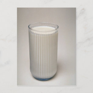 Heerlijk glas melk briefkaart