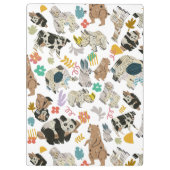 Heerlijk grillig gerecycled kunstdier klembord (Achterkant)