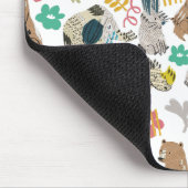 Heerlijk grillig gerecycled kunstdier muismat (Hoek)