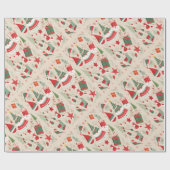 Heerlijk kerst inpakpapier. cadeaupapier (Vlak)