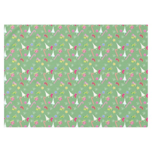 heerlijk kerstfeest tafelkleed (Voorkant (Horizontaal))