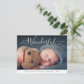 heerlijk leven | Modern handschrift Kerstmis Briefkaart (Staand voorkant)