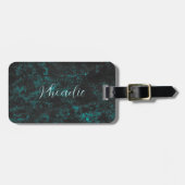 Heerlijk lichtblauw bagagelabel (Voorkant horizontaal)