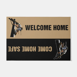 Heerlijk Lineman Cadeau, beste welkom Deurmat