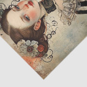 Heerlijk raar  meisje tissuepapier (Detail)