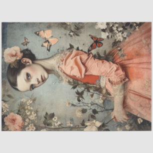 Heerlijk raar  meisje tissuepapier