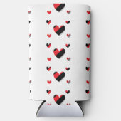 Heerlijk rood en zwart hartenpatroon (Voorkant)