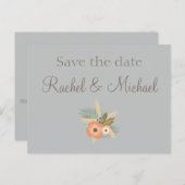 Heerlijk Save the Date Aankondigingskaart (Voorkant / Achterkant)