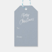 Heerlijk Victoriaans kerstfeest Cadeaulabel (Achterkant)