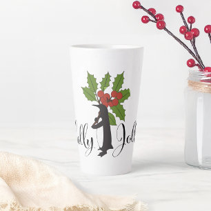 Heerlijk vrolijke grappige pinguïn Kerstmis Latte Mok