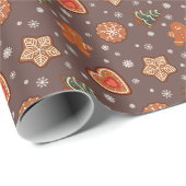 Heerlijk zoet kerstkoekje inpakpapier (Rol Hoek)